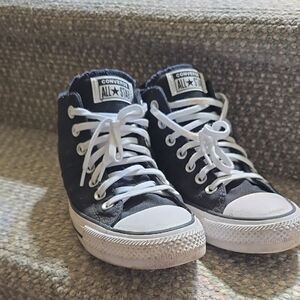 Converse Kids Black High-Top Sneakers